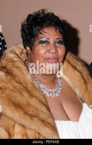 Beverly Hills, CA, USA. 10th Feb, 2008. 16 August 2018 - 1942 Ã Aretha Franklin, the 'Queen of Soul, ' Dies at 76. File Photo: 10 February 2008 - Beverly Hills, California - Aretha Franklin. Sony BMG's 2008 Post Grammy Awards Party at the Beverly Hills Hotel. Photo Credit: Byron Purvis/AdMedia Credit: Byron Purvis/AdMedia/ZUMA Wire/Alamy Live News Stock Photo