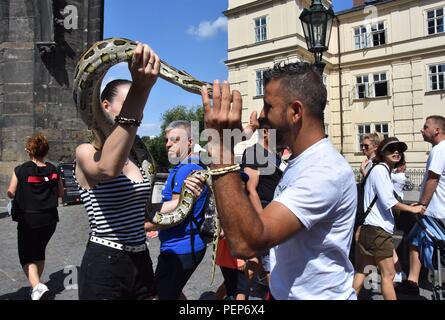 Prague, Czech Republic. 15th August 2018. Prague Czech Republic is very popular every day this city is visited by thousands of tourists from around the world (Credit Image: © Piotr Twardysko via ZUMA Wire) ZUMA Press Credit: Piotr Twardysko/ZUMA Wire/Alamy Live News Stock Photo