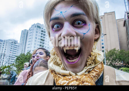 Sao Paulo, Brazil. 16th Aug 2018. SAO PAULO SP, SP 16/08/2018 DAYLIFE SP:Horror filmmakers meet in Sao Paulo on Thursday. Credit: Cris Faga/ZUMA Wire/Alamy Live News Stock Photo