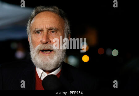 Curitiba, Brazil. 16th Aug, 2018. The candidate Dr. Rosinha (PT) during the Debate of the candidates for the government of Paraná held on TV Bandeirantes Paraná in Curitiba, PR. Credit: Rodolfo Buhrer/La Imagem/FotoArena/Alamy Live News Stock Photo