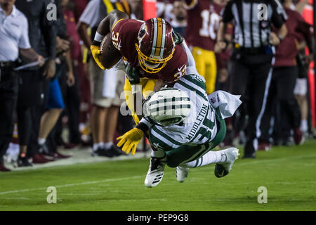 Washington Commanders cornerback Rachad Wildgoose (37) runs during an NFL  preseason football game against the Cincinnati Bengals, Saturday, August  26, 2023 in Landover. (AP Photo/Daniel Kucin Jr Stock Photo - Alamy