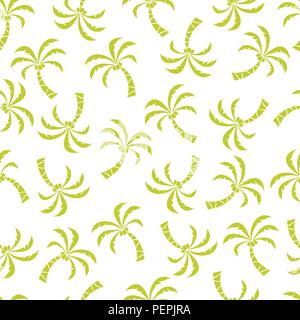 Seamless pattern with palm trees. Vector illustration. Stock Vector