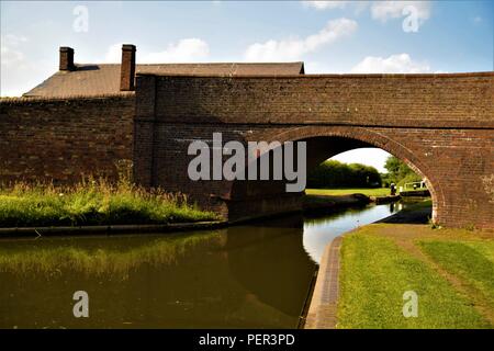 British canals network photography in the countryside around Birmingham Stock Photo