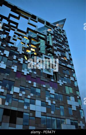 The Cube Birmingham England 2018 architectural photography Stock Photo