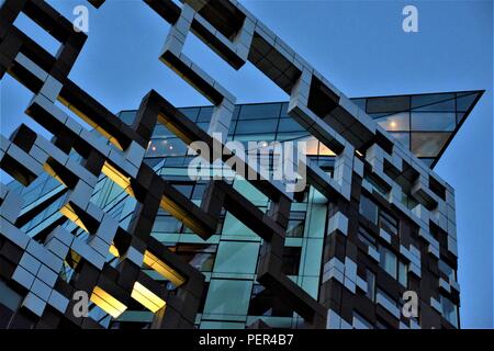 The Cube Birmingham England 2018 architectural photography Stock Photo