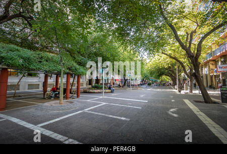 Paseo Sarmiento pedestrian street - Mendoza, Argentina Stock Photo