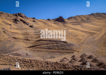 Los Penitentes Ski Resort in the Summer at Cordillera de Los Andes - Mendoza Province, Argentina Stock Photo