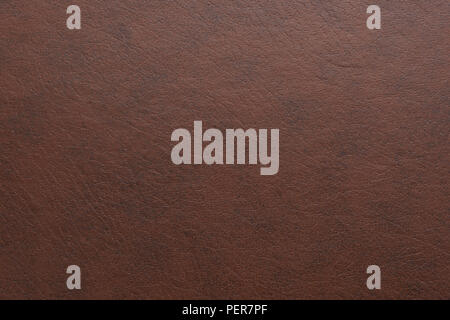 Genuine brown leather texture desktop background Stock Photo