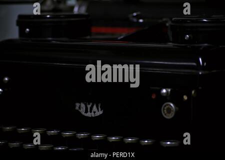 Antique Royal Typewriter Stock Photo