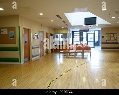 Doctors Surgery Main reception waiting area at the Rotherham Community Health Centre, Rotherham South Yorkshire, England Stock Photo