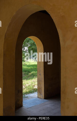 Simple arched doorways linking the Purple Forbidden City (Tử Cấm Thành), with the Diên Thọ palace complex, Imperial City, Hue, Viet Nam