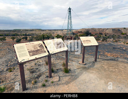 The mining town of Broken Hill in New South Wales Australia Stock Photo