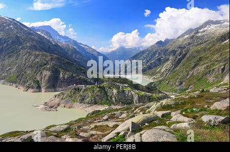 Grimsel Pass, Alps Mountains, Switzerland Stock Photo