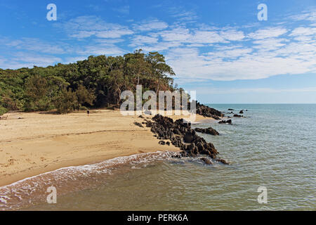Palm Cove beach at the northern end Stock Photo