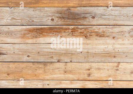 Old faded yellow pine natural wood background Stock Photo