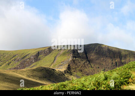 The East Ridge of Bannerdale Crags from the Tongue, Lake district, Cumbria, UK. Stock Photo