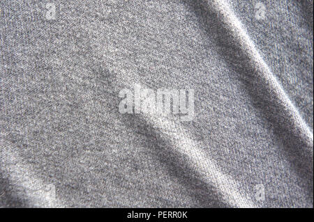 Crumpled fabric texture, cloth background, gray fabric texture background Stock Photo