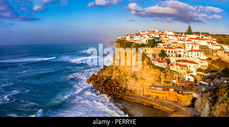 Beautiful Azenhas do Mar over sunset,Portugal. Beautiful Azenhas do Mar over sunset,Portugal.