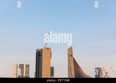 Yoyogi National Stadium (Kenzo Tange), built for the 1964 Summer Olympics in Tokyo, Japan Stock Photo