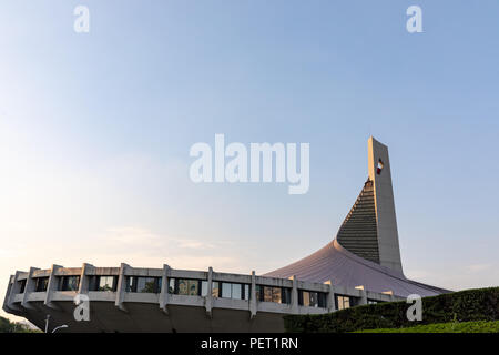 Yoyogi National Stadium (Kenzo Tange), built for the 1964 Summer Olympics in Tokyo, Japan Stock Photo