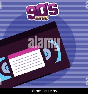 90s retro cartoons Stock Vector