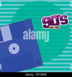 90s retro cartoons Stock Vector
