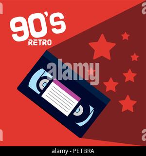 90s retro cartoons Stock Vector
