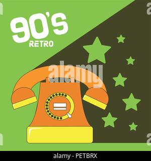 90s retro cartoons Stock Vector