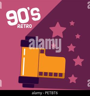 90s retro cartoons Stock Vector