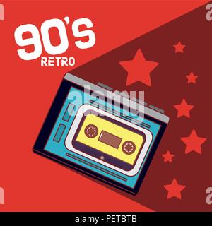 90s music cassette Stock Vector Image & Art - Alamy