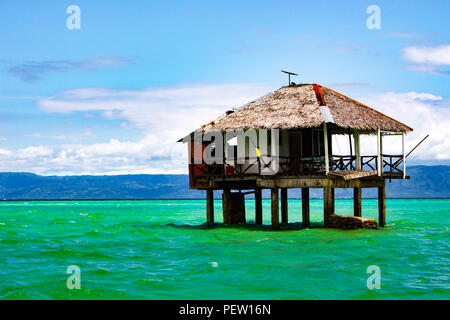 Philippines, Negros Island - Feb 05, 2018: Manjuyod White Sandbar Stock Photo