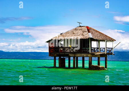 Philippines, Negros Island - Feb 05, 2018: Manjuyod White Sandbar Stock Photo