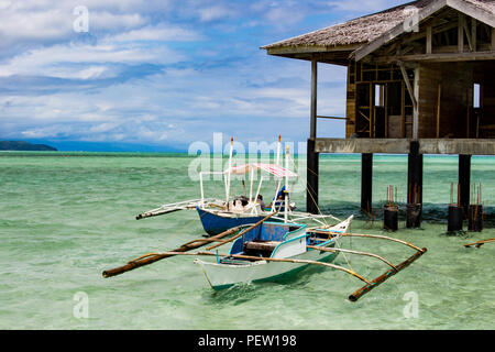 Philippines, Negros Island - Feb 05, 2018: Manjuyod White Sandbar Stock Photo