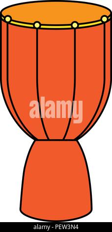 bongo drum tropical instrument vector illustration design Stock Vector ...