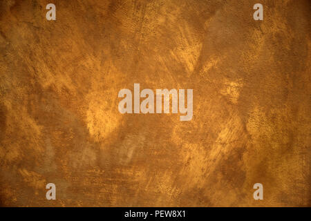 Old stucco plaster sepia painted wall background Stock Photo