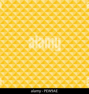 Yellow geometric triangles pattern seamless background and texture. Vector illustration Stock Vector