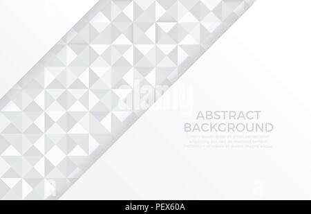 Gray color and white color background abstract art Stock Vector