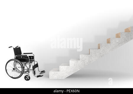 Accessibility concepth with wheelchair for disabled Stock Photo