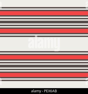 Retro Gray Colored Seamless Pattern with Horizontal Stripes Stock Vector