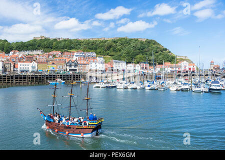 boat trips from scarborough harbour and marina in south bay scarborough uk yorkshire north yorkshire scarborough england uk gb europe Stock Photo