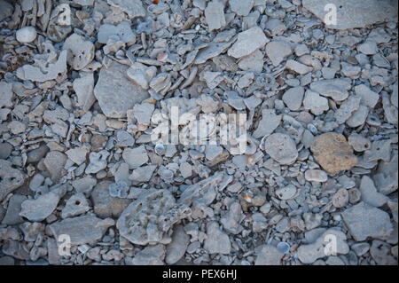 stones on the coast, mediterranean sea Stock Photo