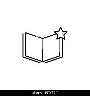 Vector Favorite Document Icon black on white background Stock Vector