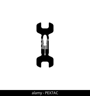 Simple Tools or Repair Icon black on white background Stock Vector