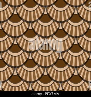 Peacock tails coffee vector seamless patter Stock Vector