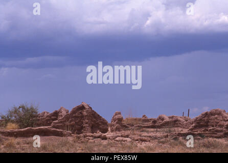 Kuaua Pueblo (Tiguex), Coronado's campsite, Coronado State Park, Bernalillo, New Mexico. Photograph Stock Photo