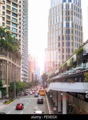 Makati, Philippines - July 30, 2018: Makati Central Business District Stock Photo