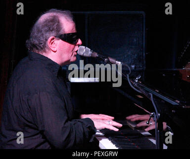 Keyboard player and singer Reg Webb at London's 606 Club Stock Photo ...