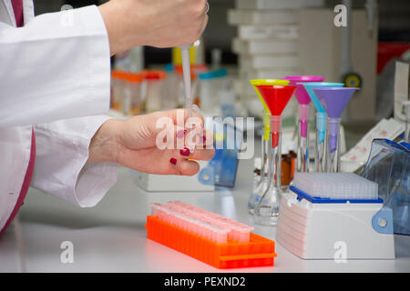 equipment in laboratory use for research and test sample Stock Photo