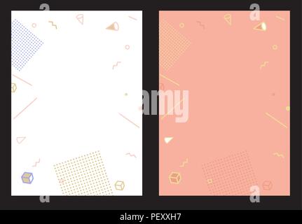 Flat style Abstract Geometric Design Template for Banner,  Ad, Placard and Billboard.Vector Illustration Stock Vector