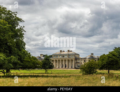 Shugborough Hall in Staffordshire photographed from a public right of way Stock Photo